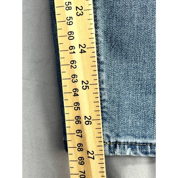 Talbots Flawless Five-Pocket Slim Ankle light wash jeans, size 0 - Picture 9 of 10